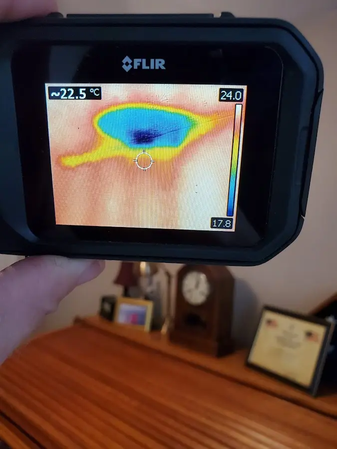 Thermal imaging inspection for water damage in Fairmont